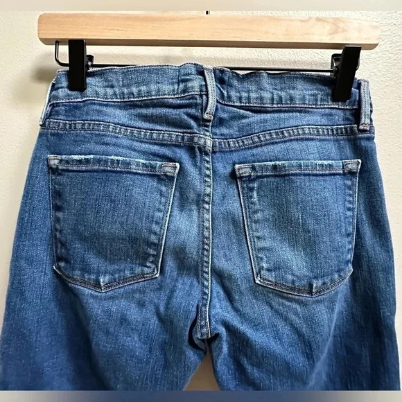 FRAME Le Garçon Slim Straight Cropped Ankle Jeans Light Vintage Wash Women’s 24 - Picture 3 of 7